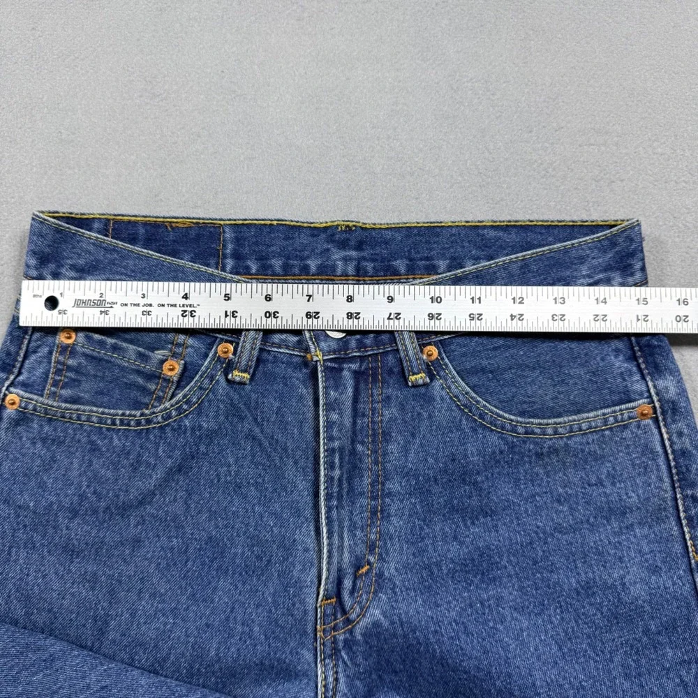 Levis Regular Fit Straight Leg Jeans Blue Denim Medium Wash Mens 30x29